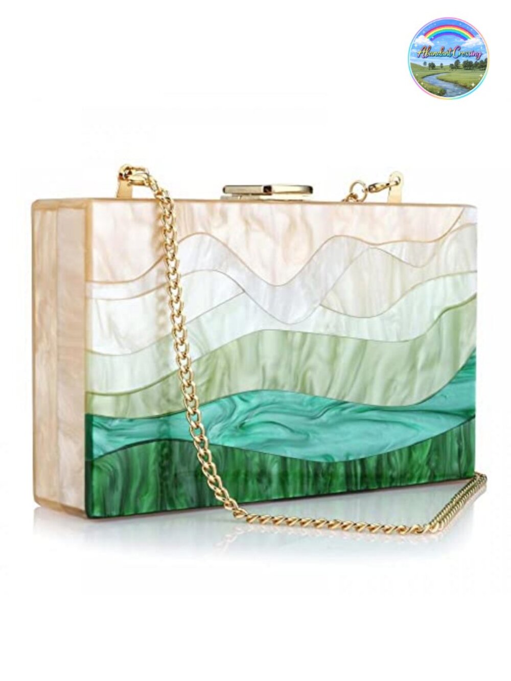 Acrylic Clutch Purses Handbags for Women Geometric Evening Crossbody
